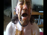 [ Scat Fetish Porn ] Poop whore loves eating shit